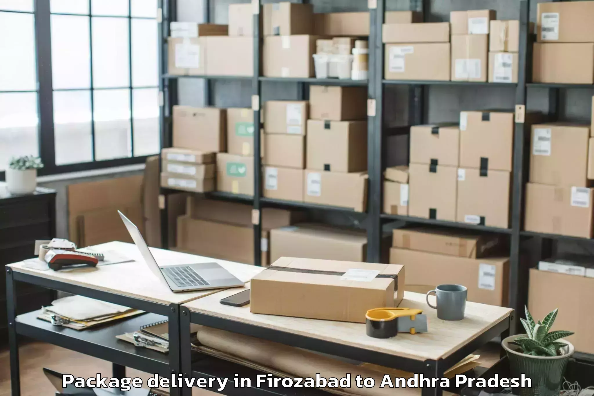 Hassle-Free Firozabad to Reddivaripalle Package Delivery